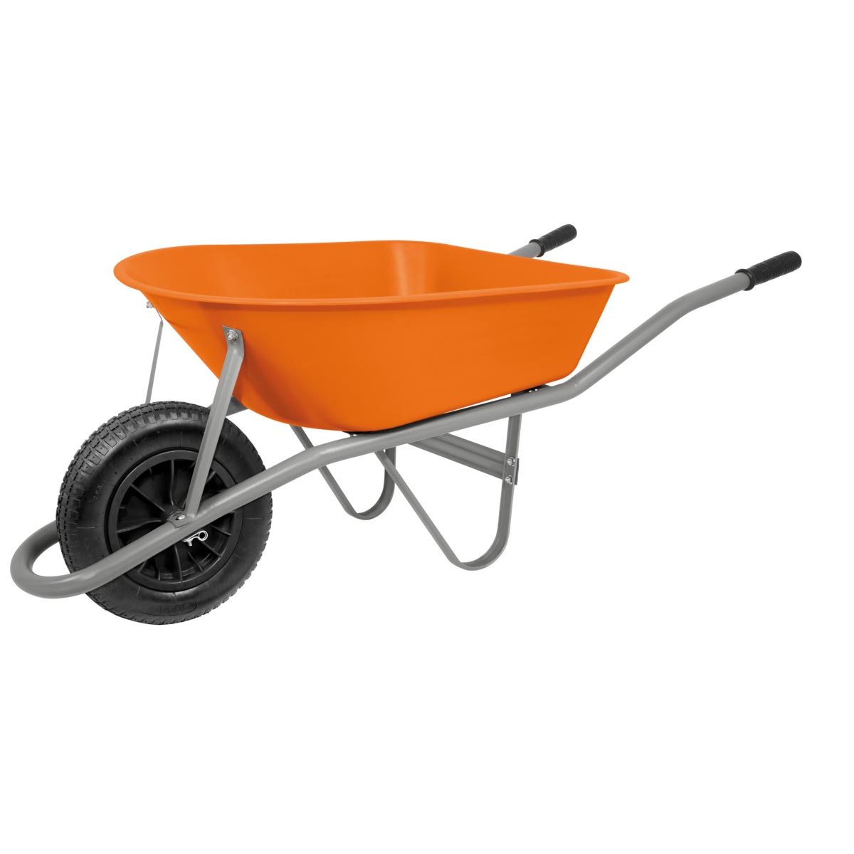 CARRETILLA PVC TRAM. NARANJA RDA NEUM.