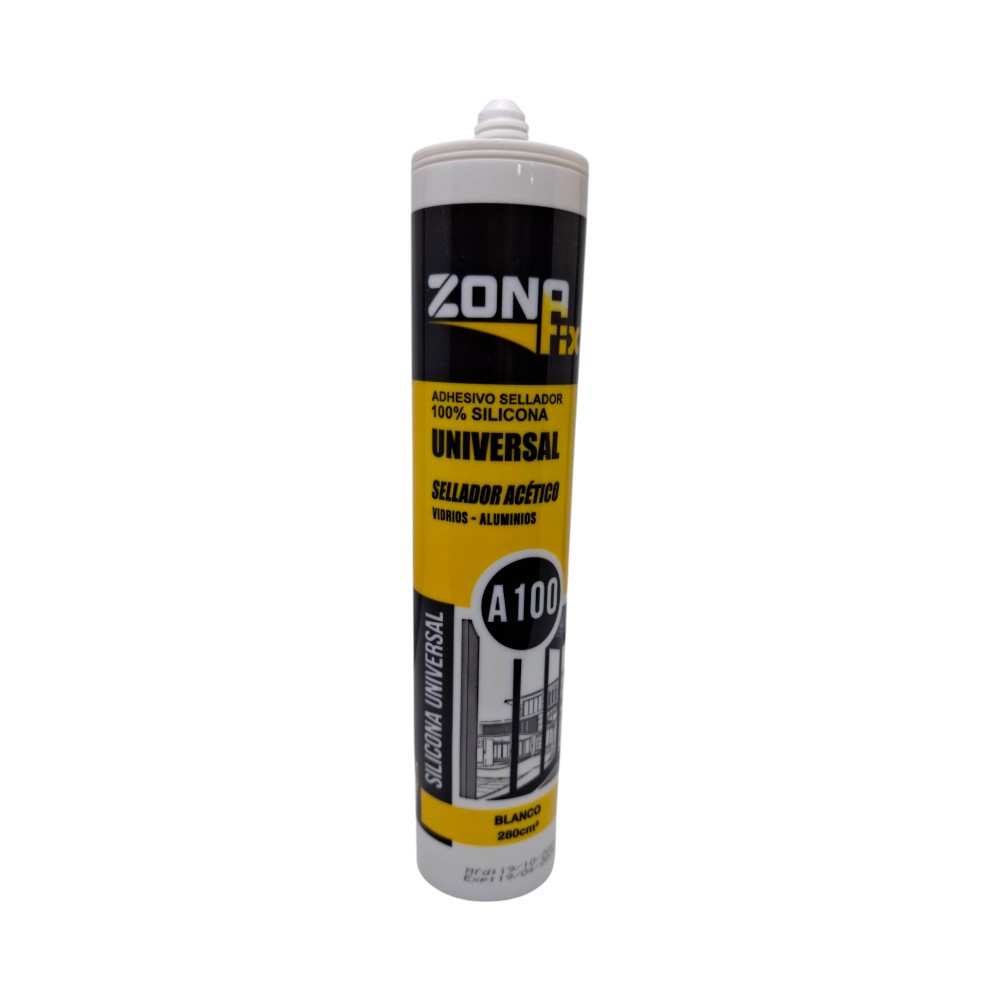 SILICONA ZONAFIX A100 UNIVERSAL TRANSPARENTE 280 ML - Imagen 2